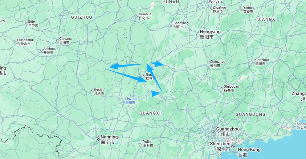 Tour route map